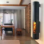 Пристенный дровяной камин Slimfocus в Владивостоке