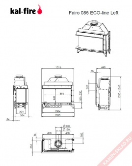 Чертеж для Fairo ECO-line 85 corner