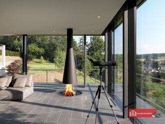 Центральный дровяной камин Filiofocus 1600 со стеклом  в Владивостоке