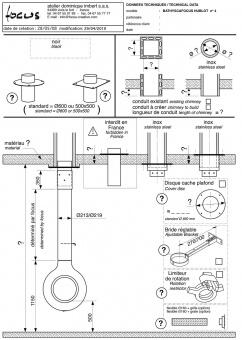 Чертеж для BATHYSCAFOCUS с выпуклой стеклянной дверцей