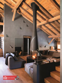 Центральный дровяной камин Filiofocus 2000 со стеклом  в Владивостоке