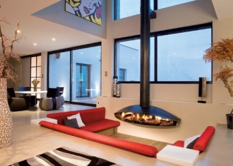 Пристенный дровяной камин Antefocus  в Владивостоке