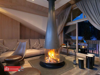 Центральный дровяной камин Filiofocus 2000 со стеклом  в Владивостоке