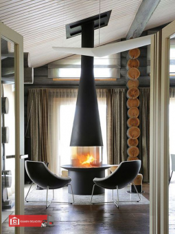 Центральный дровяной камин Filiofocus 2000 со стеклом  в Владивостоке