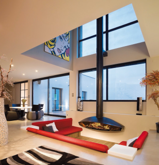 Пристенный дровяной камин Antefocus  в Владивостоке